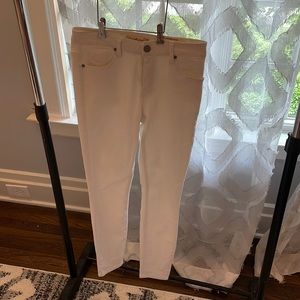 Mid Rise White Skinny Jeans Never Worn